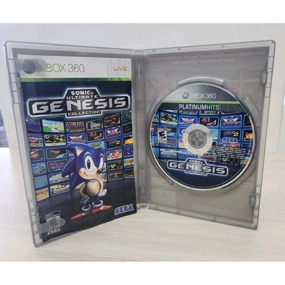 Xbox 360 Sonic's Ultimate Genesis Collection Platinum Hits The Hedgehog Classics
